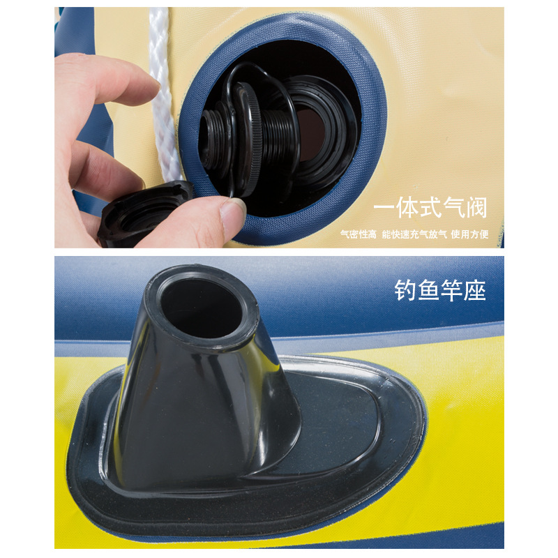 水上充气床、充气浮排实物图