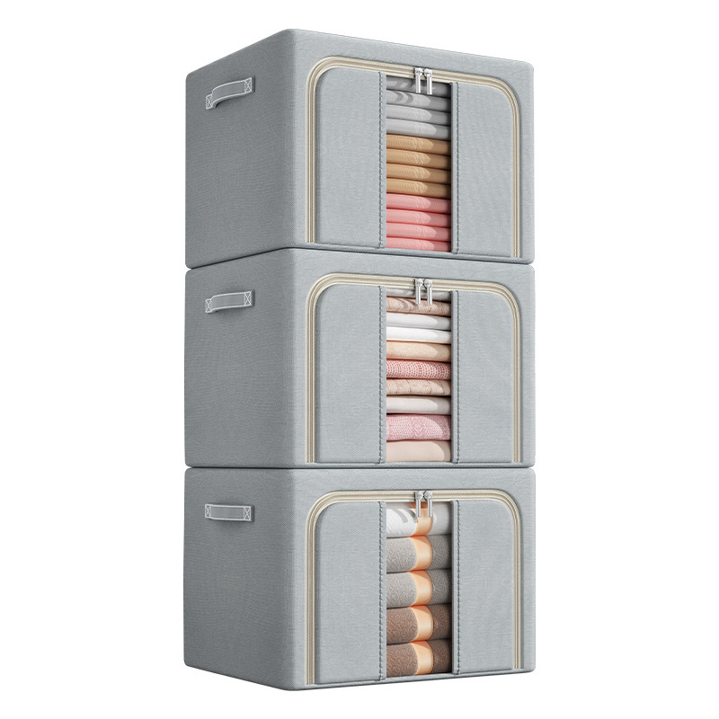 Oxford Cloth household oversized storage box, a perfect tool for organizing clothes and sundries. Wholesale and customized fabric storage box basket Item Picture