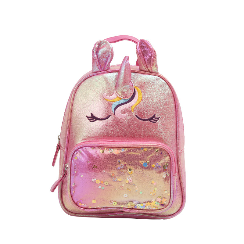 Big tail cat, unicorn, cute princess backpack, girls' schoolbag, fashionable, casual, trendy and cute little bag Item Picture
