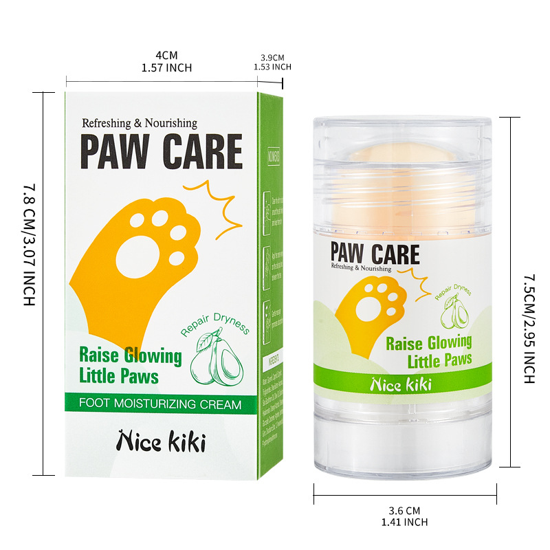 跨境专供宠物护足膏猫咪爪子防干裂狗狗脚掌肉垫护理润足霜批发白底实物图
