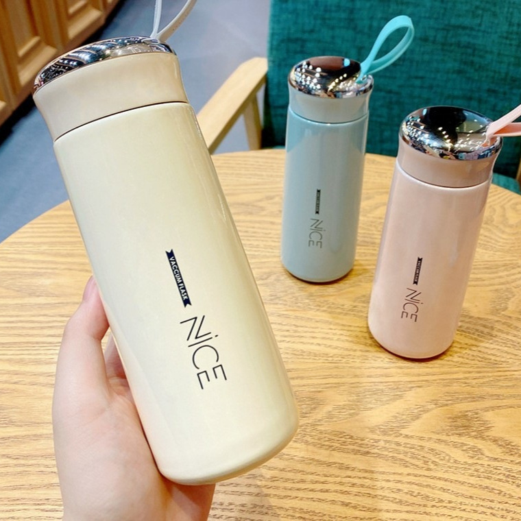 时尚奈斯杯礼品杯定制便携塑壳双层玻璃杯水杯印logo商务广告杯子