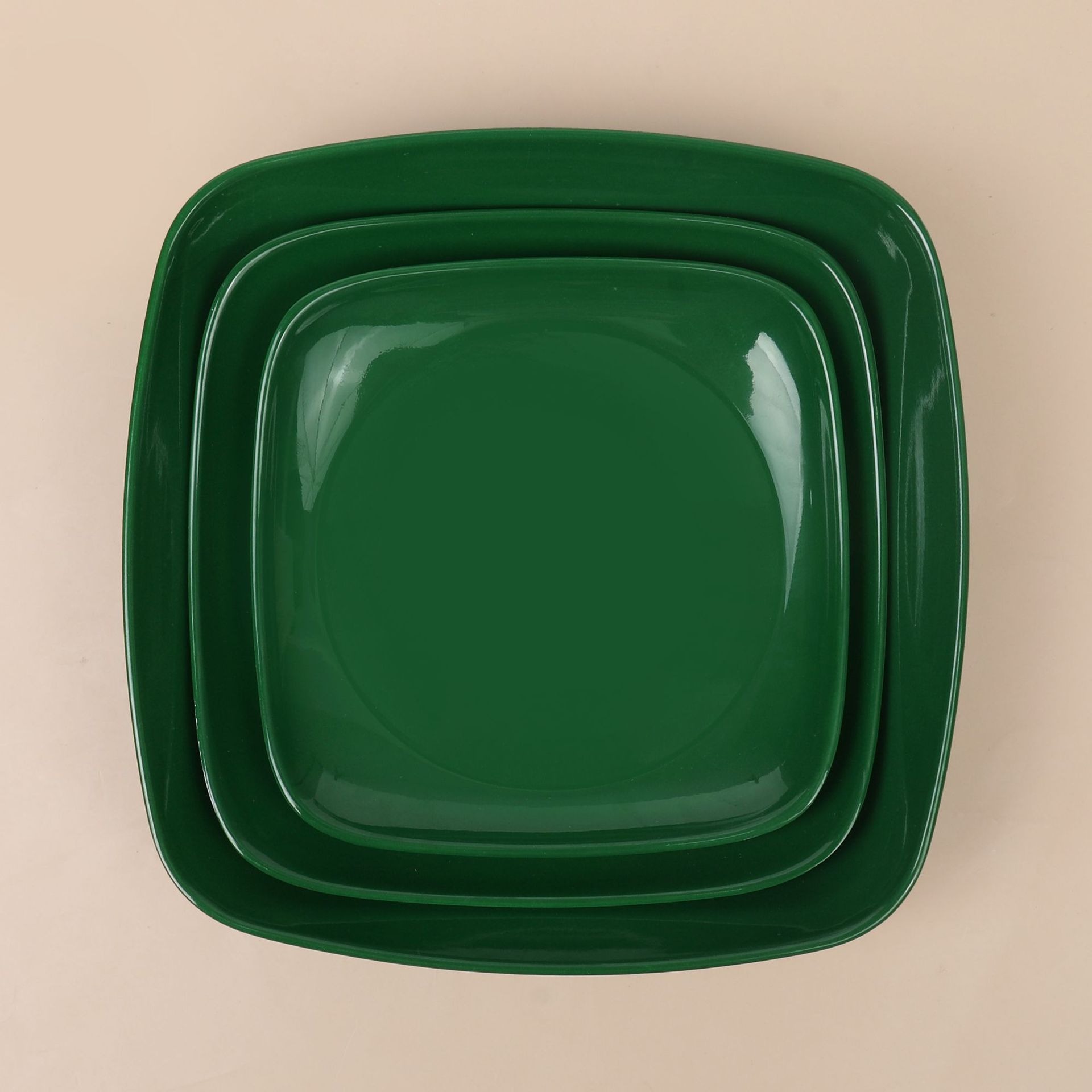 Melamine square rice bowl, fast food hot pot restaurant, imitation porcelain tableware, stir-frying plates, imitation porcelain plates details Picture