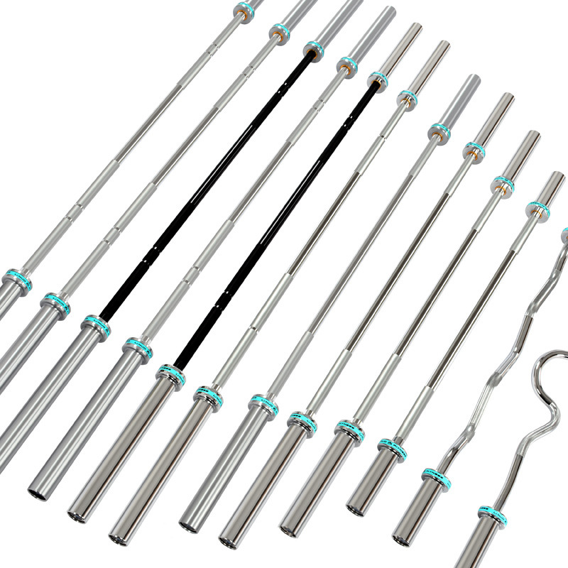 Professional barbell competition, Olympic weightlifting, gym dedicated 1.8m 2.2m 1.2-meter commercial bearing straight bar and curved bar