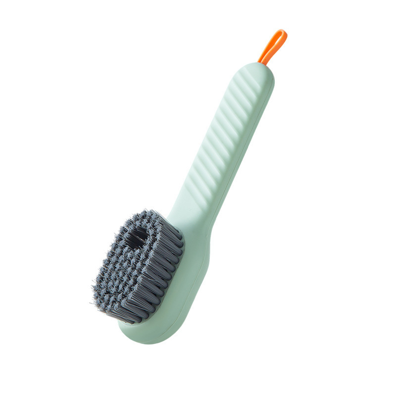 Multi-functional liquid filling shoe brush, household press-out liquid shoe cleaning tool, press-type soft fabric cleaning brush Item Picture