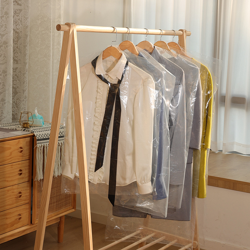 衣服防尘罩 大衣西服防尘袋 透明塑料防尘套 干洗店一次
性挂衣袋产品图