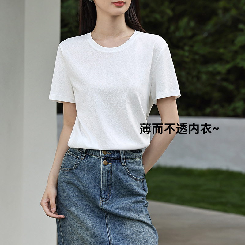 女式T恤实物图