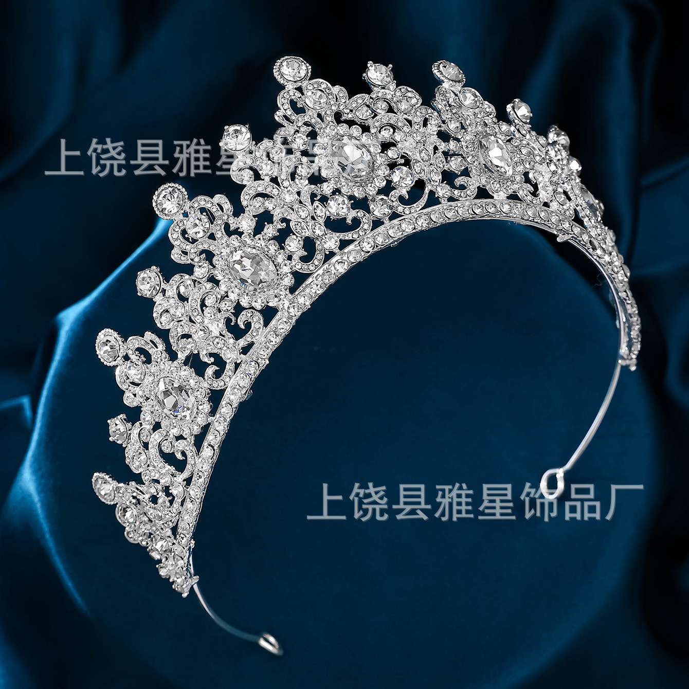 Bride's headwear, crown, luxurious crystal wedding dress, party accessories, wedding dinner, Korean-style birthday, wedding hair band wholesale details Picture
