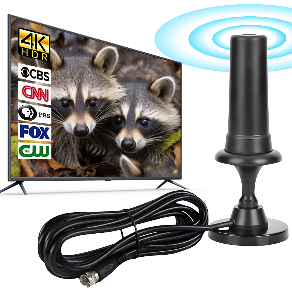 2025 Ground wave TV Antenna dvb-t indoor suction cup antenna High-definition digital TV receiver 36dbi details Picture