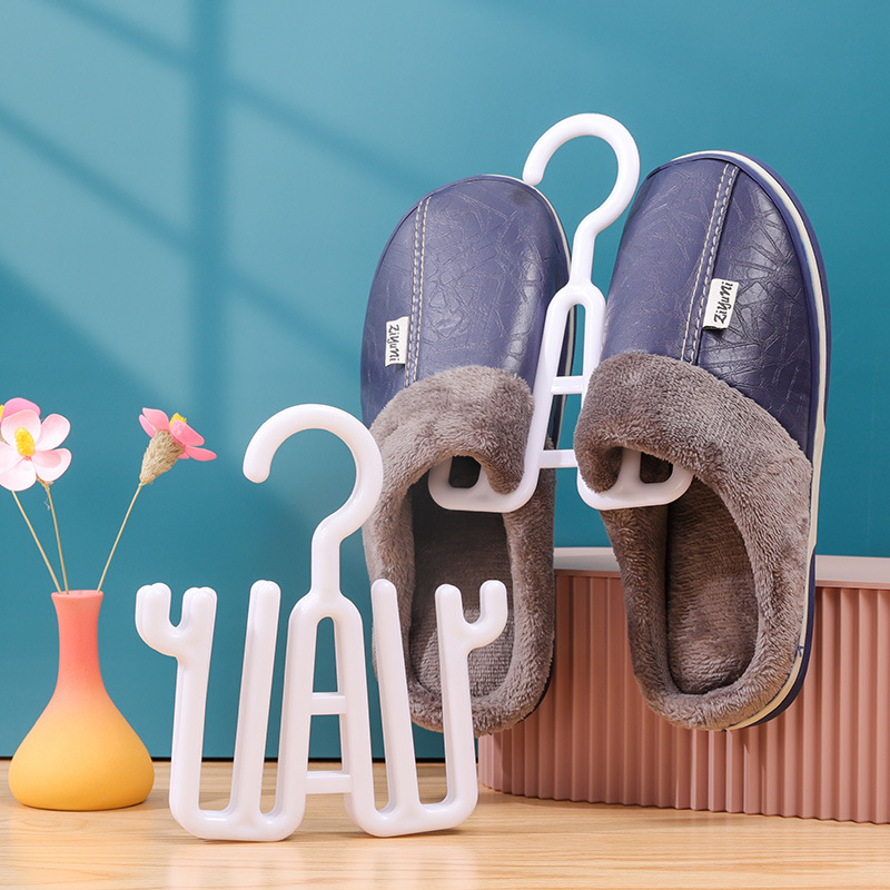 Shoe hooks for supermarkets, shoe stores, sandals, slippers, flip-flops, household plastic drying, plastic display hooks details Picture