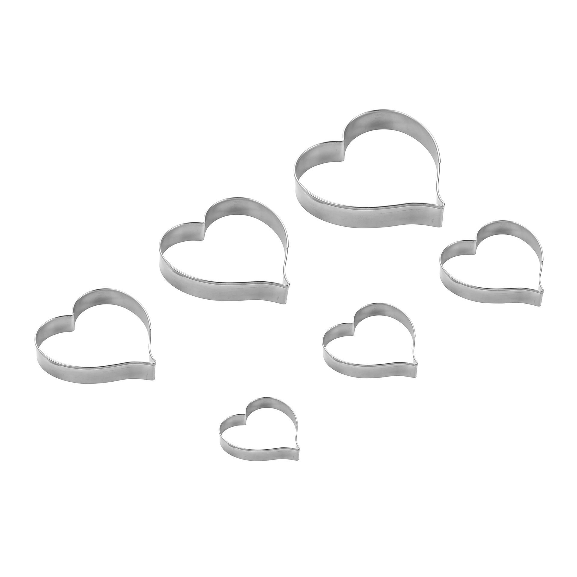 木柄饼干磨具切/三明治切模/50克铃兰花手压模具/厨房用品小工具/硅胶蛋糕膜白底实物图