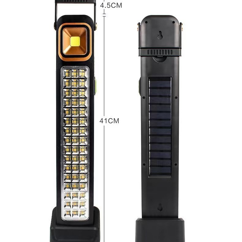 Solar-powered portable lamp, outdoor multi-functional emergency light, led flashlight, emergency lighting lamp 6866T Item Picture