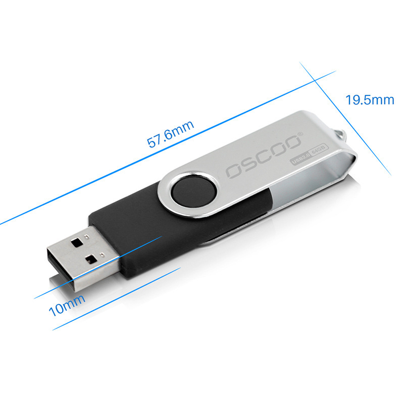 4G, 8G, 64G creative rotating metal USB flash drives, business gifts, USB flash drive factory wholesale, USB flash drive factory one-piece consignment Specification image