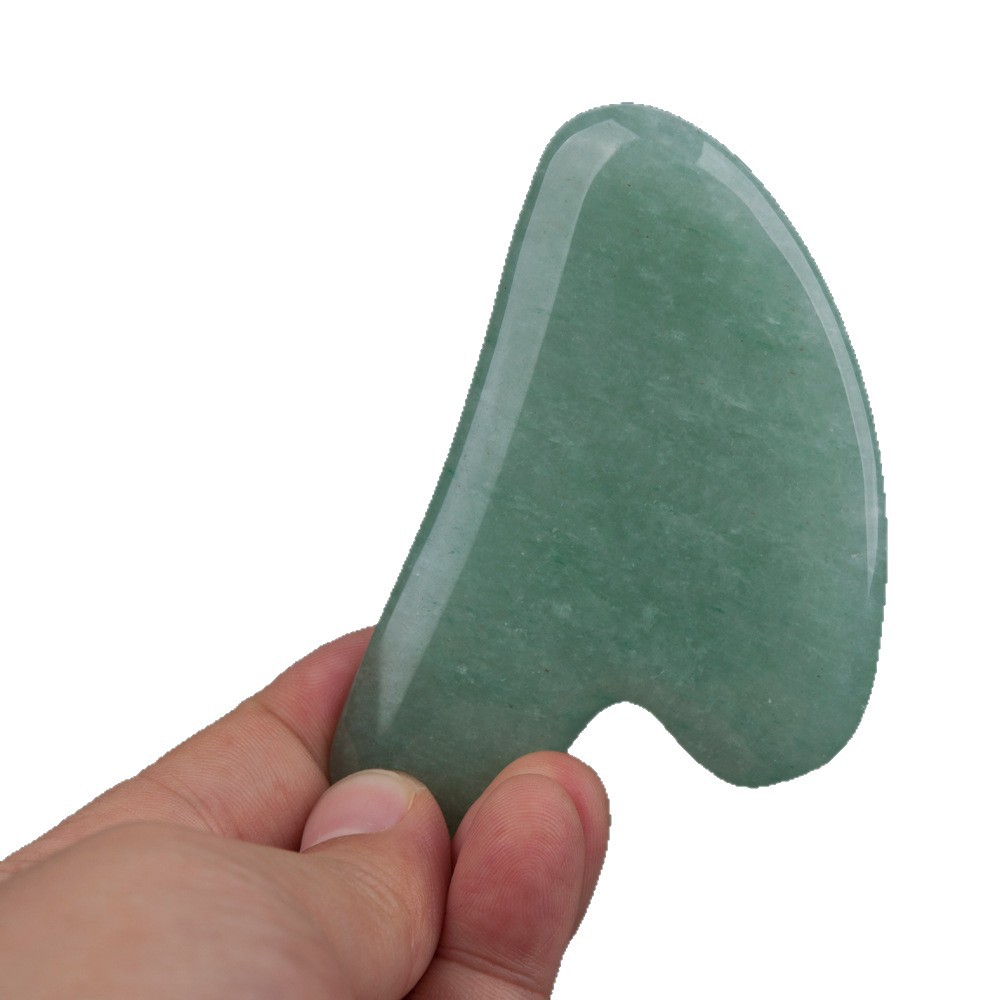 玉石刮痧板绿东陵刮痧按摩工具面部按摩身体刮痧保健按摩用品皮肤护理详情图5