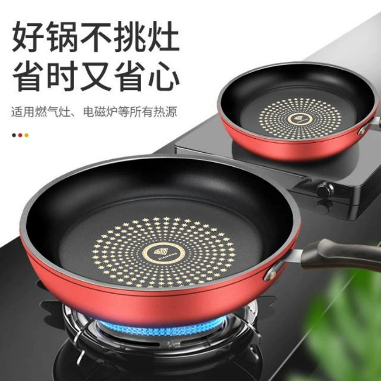 家用平底锅不粘锅煎蛋锅平底牛排煎饼锅炒锅煎锅燃气灶电磁炉通用