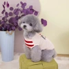 Three striped pet clothing sets for cats and dogs, comfortable and cute for spring and summer Item Picture