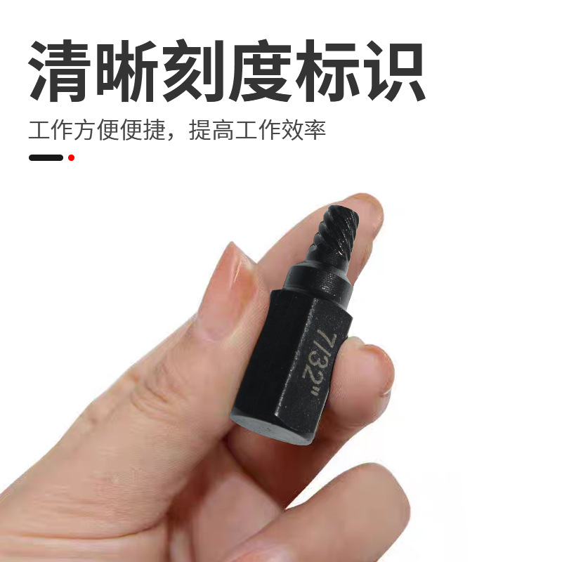Factory direct sales of broken wire removers, damaged and stripped screw removal tool sets, wholesale of British standard screw removers Specification drawing
