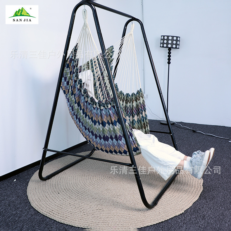 Thickened hammock, student swing, essential for dormitories, comfortable lazy chair for home use, college student dormitory hanging chair Specification image
