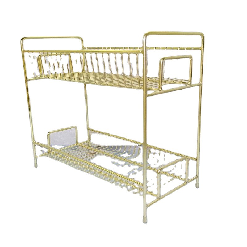 Nordic gold direct supply desktop multi-layer cosmetics shelving, ironwork kitchen shelving, 2-layer shelving Item Picture