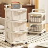 Home trolley under the table, drawer-type home stratified storage cabinet without installation, mobile snack storage cabinet for e-sports room Application Scenario