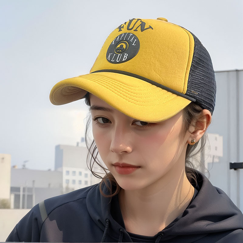 Wholesale of summer girls' baseball caps, sunshade net caps, Ins caps, baseball caps and sponge net caps in stock at our foreign trade factory details Picture