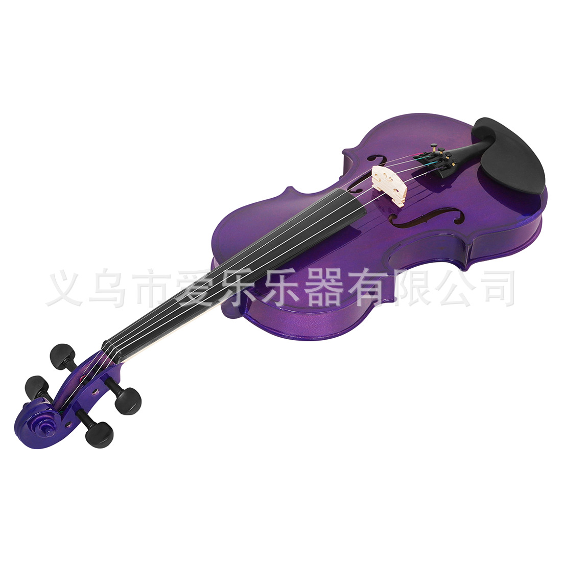 Violín púrpura y accesorios set principiante arco de cuerdas afinador de colofonia Specification image