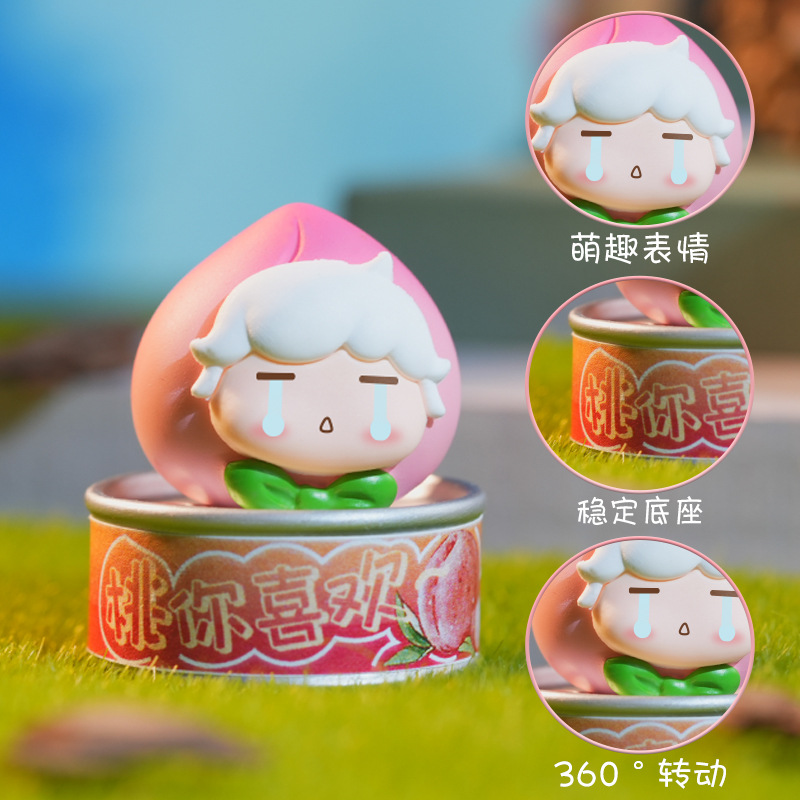 Good Luck Fruit can blind box, cute small tabletop, trendy decorative items, resin handicrafts, atmospheric decorative items wholesale Application Scenario