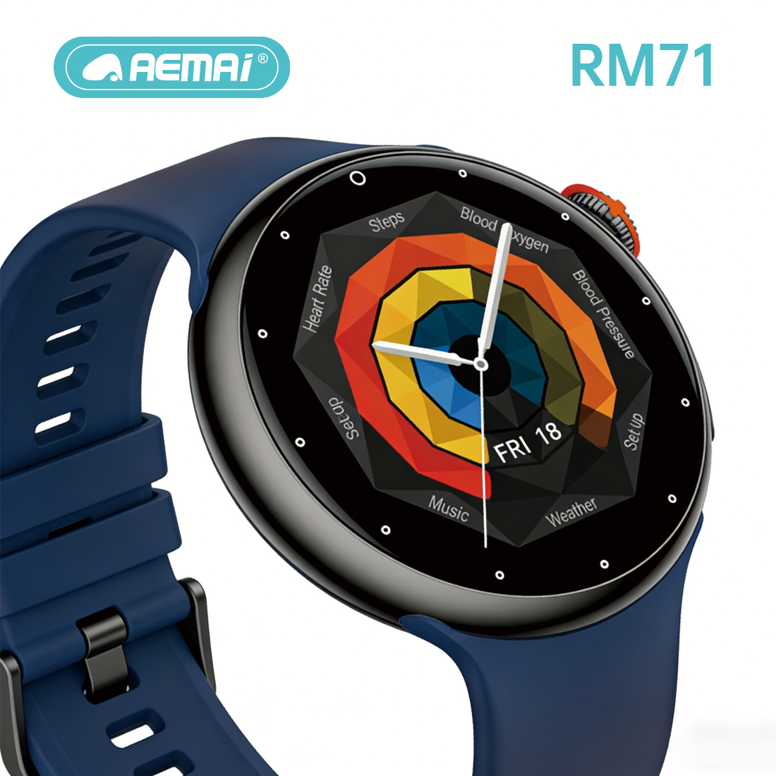 حركة Aemai بطاقة معدل ضربات القلب عبر الحدود تسجل الساعات RM71 المتعددة الوظائف Specification image