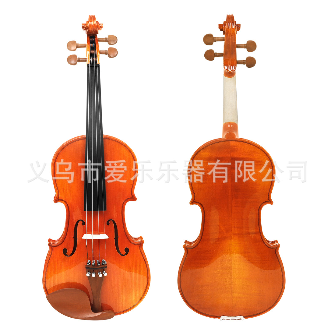4/4 violin with maple top, natural tiger grain, jujube wood accessories, handcrafted violin for adult performance Item Picture
