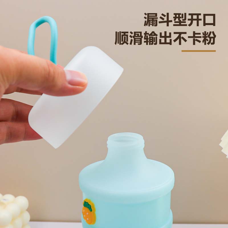 厂家直销婴儿分格奶粉盒外出辅食宝宝分装米粉盒密封储存盒食品级细节图