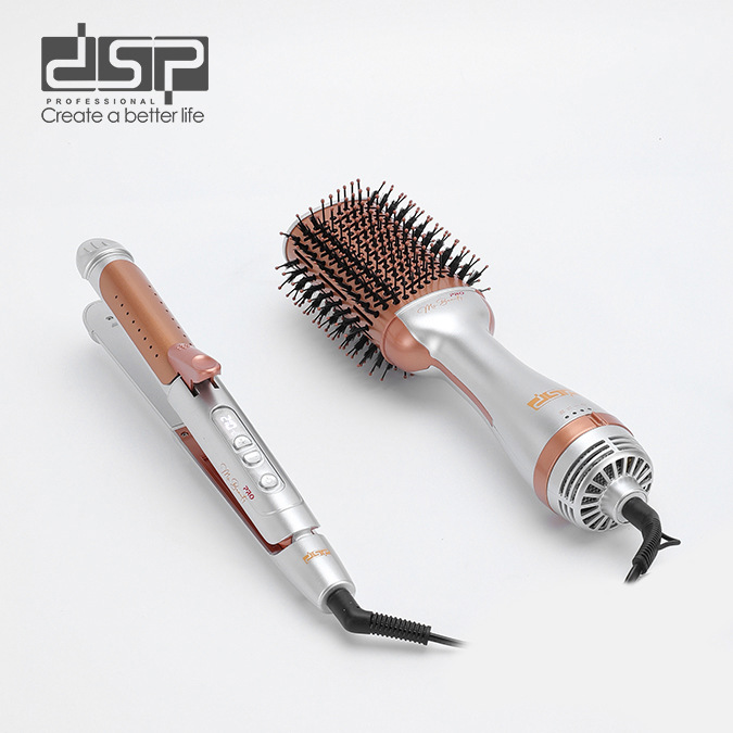 DSP/丹松夹板卷直发两用直板夹不伤发拉直持久定型直发器风梳套产品图
