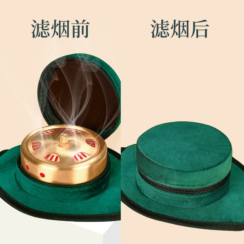 无烟艾灸盒随身灸家用艾灸熏蒸仪器具包袋罐炙艾条柱熏热敷袋温灸产品图