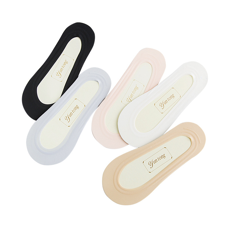 Ice Silk Boat socks for women's summer, thin and seamless socks, Zhuji women's high heels, anti-slip shallow mouth invisible socks wholesale Item Picture