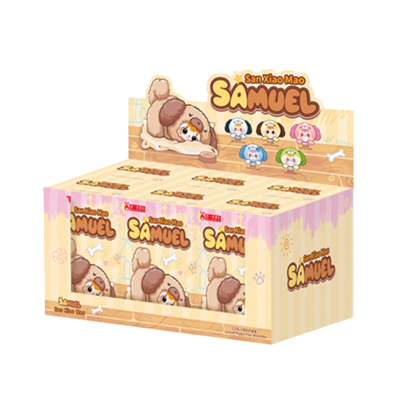 Three cute birthday gifts: A soft and fluffy puppy plush toy, a blind box, a creative and trendy toy Item Picture