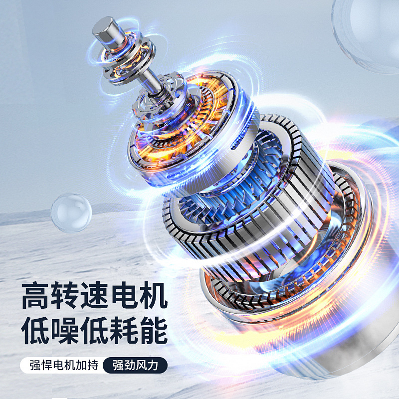新款2025大容量桌面小风扇升级款户外礼物学生礼品usb充电多配色产品图