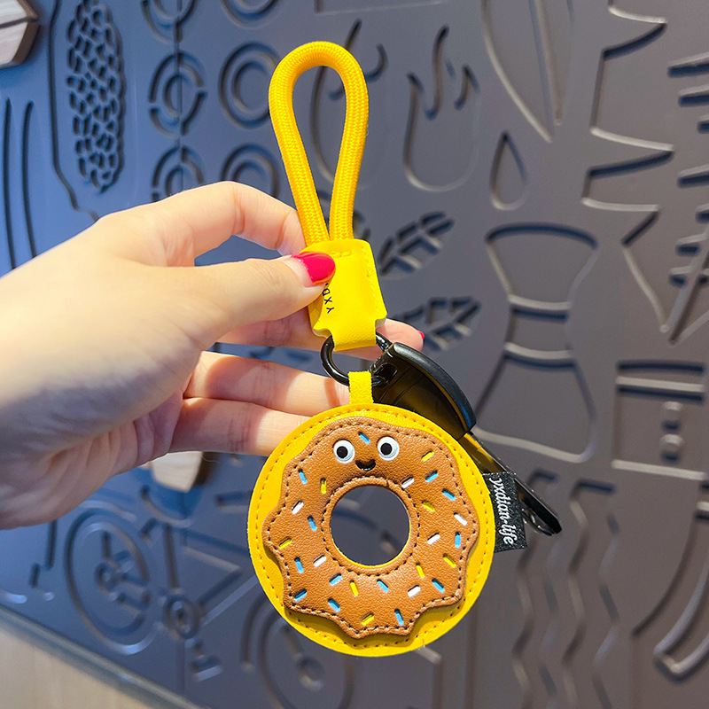 创意PU皮革仿真美食钥匙扣挂件情侣汉堡汽车钥匙链包包挂饰小礼品产品图