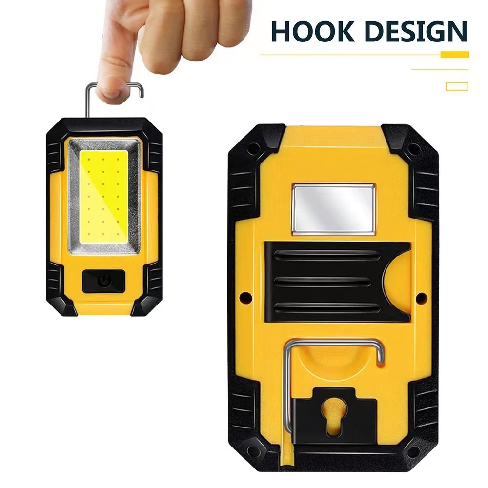 Cross-border led work lights, ultra-bright camping lights, COB auto repair lights, magnetic repair lights, flashlights, high-intensity camping lights details Picture
