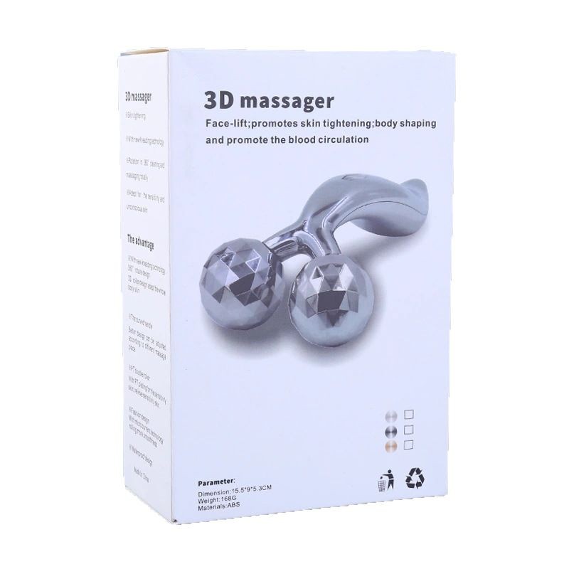 Cross-border 3D slimming face massage device, roller beauty machine, facial lifting and firming, full-body V-face massage magic tool, introduction device Item Picture