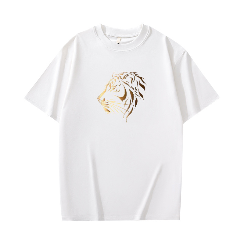 Pure cotton summer new versatile loose short-sleeved T-shirt, cool half-sleeved top for male students, simple and trendy Hong Kong-style T-shirt Item Picture
