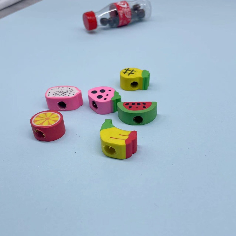 Customized multi-color extruded styles are so cute. Colorful eraser pencils with animal cartoon shapes on them Specification image