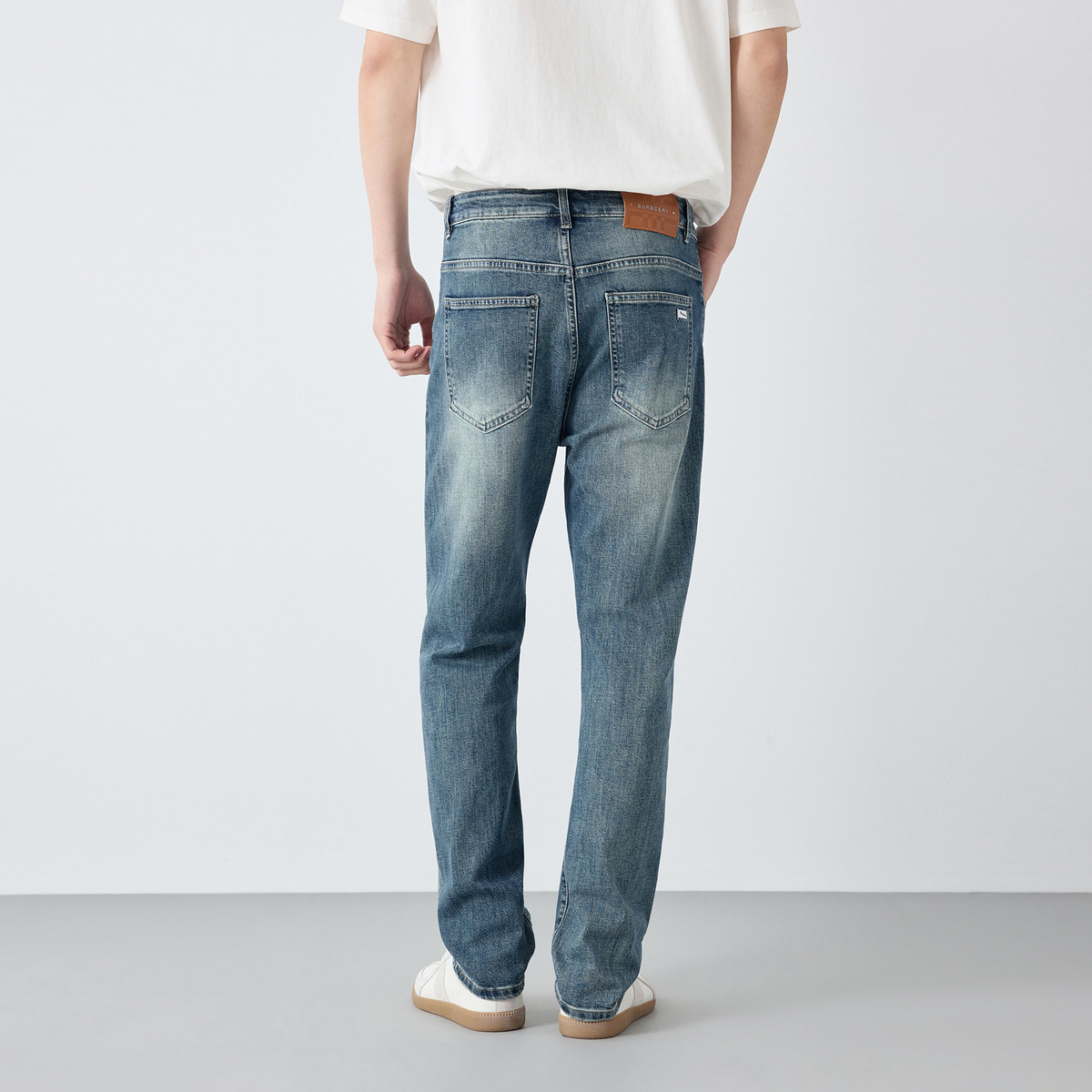 Mamike Men's Wear High-Intelligence Tongqin Jeans 2026 Spring New Retro small straight Men's Pants 97367. Item Picture