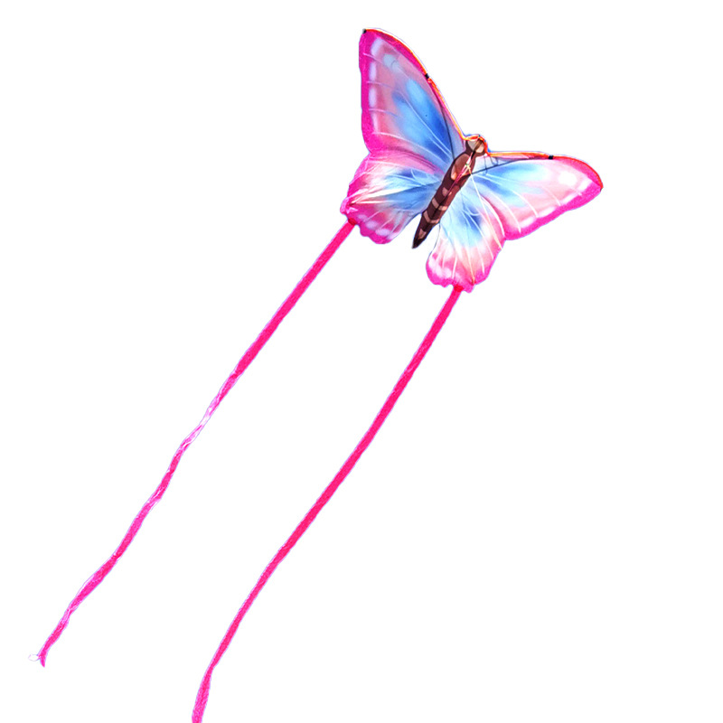 同飞翔长飘带情侣蝴蝶风筝微风易飞高档儿童大人专用白底实物图