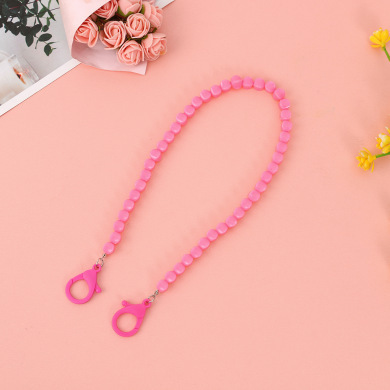 Wholesale of cross-border European and American trendy and fashionable plastic mask chains, creative acrylic anti-loss mask chains, eyeglass chains and pendants Item Picture