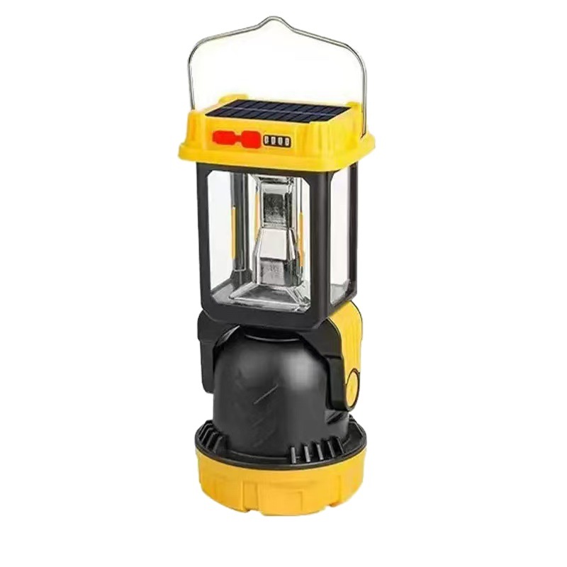 New LED solar multi-functional camping hanging lamp, tungsten filament multi-speed adjustable outdoor strong light emergency lamp, hand-held lamp Item Picture