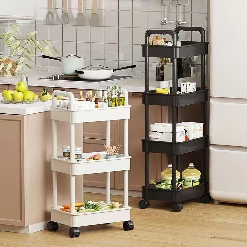 منضدة متنقلة لوجبات خفيفة في سرير مطبخ متنقلة مزودة بعجلات منزلية Specification image