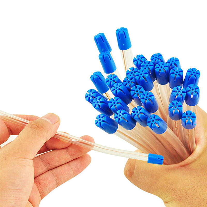 Cross-border exclusive dental disposable material saliva suction tubes, oral saliva suction tubes, conversion heads, transparent oral care tools details Picture