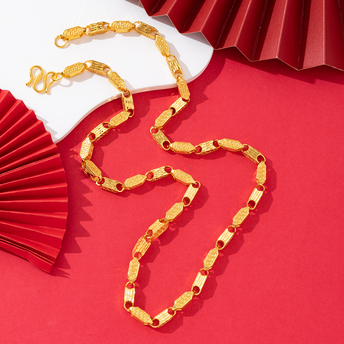 项链/珍珠/天然石项链/珍珠链条女款拼接气质/珍珠项链细节图