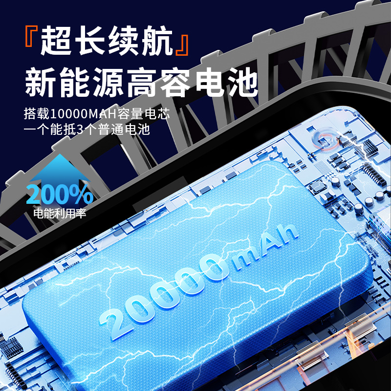 Desktop circulation fan, home silent office five-speed strong wind fan, usb charging night light fan Application Scenario