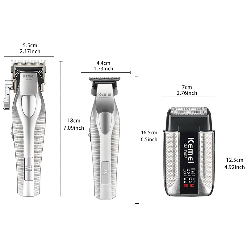 kemei hair clipper, electric shaver set, digital display electric clipper, professional oil hair clipper for hair salons, Universal S3 Item Picture