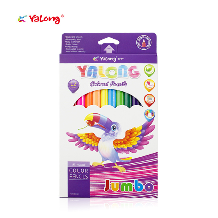 7-inch giant natural wooden colored pencil drawing set, children's colored pencils Application Scenario