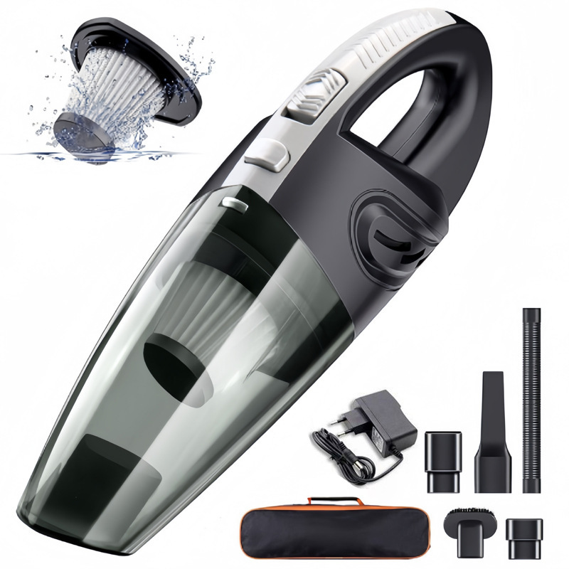 Wireless pet vacuum cleaner, 120W high power, car and home dual-purpose handheld rechargeable dry and wet vacuum cleaner